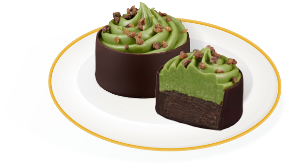 抹茶慕斯黑巧克力 Matcha Mousse Dark Chocolate